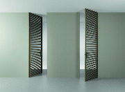 Дверь CRISTAL алюминиевый декор LINEA